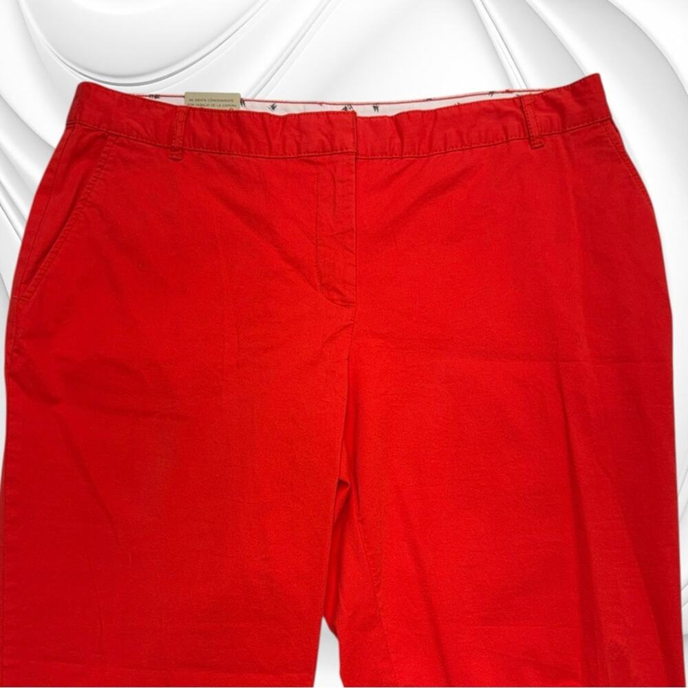 BASS Women’s 14 Coral Red CANOE CHINO Pant